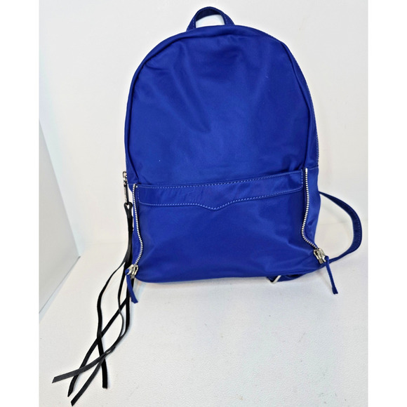 Rebecca Minkoff Backpack Blue Nylon with removable Crossbody Bag - Picture 2 of 13